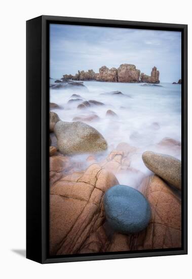 Rock Beach on Brehat Island 3-Philippe Manguin-Framed Premier Image Canvas