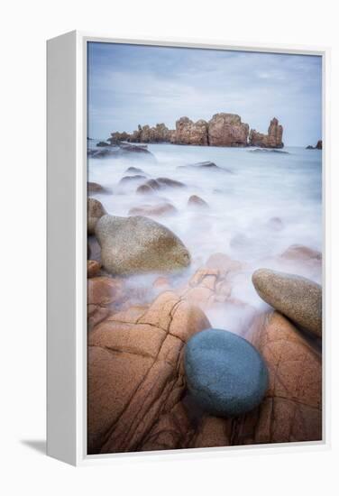 Rock Beach on Brehat Island 3-Philippe Manguin-Framed Premier Image Canvas