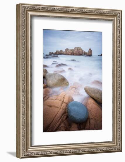 Rock Beach on Brehat Island 3-Philippe Manguin-Framed Photographic Print