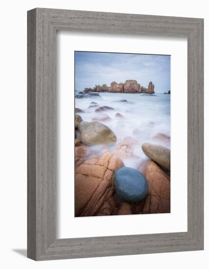 Rock Beach on Brehat Island 3-Philippe Manguin-Framed Photographic Print