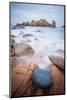 Rock Beach on Brehat Island 3-Philippe Manguin-Mounted Photographic Print