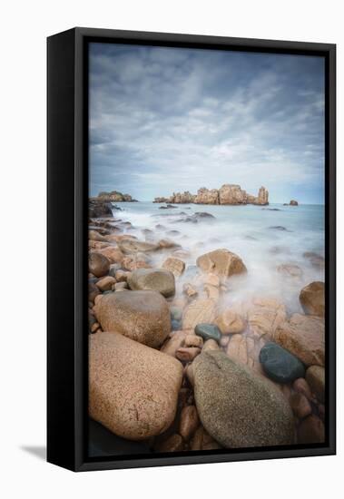 Rock Beach on Brehat Island 4-Philippe Manguin-Framed Premier Image Canvas
