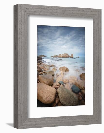 Rock Beach on Brehat Island 4-Philippe Manguin-Framed Photographic Print