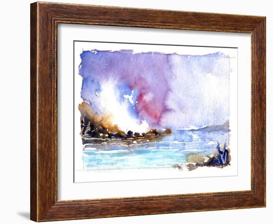 Rock Beach-null-Framed Giclee Print