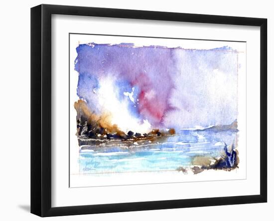 Rock Beach-null-Framed Giclee Print