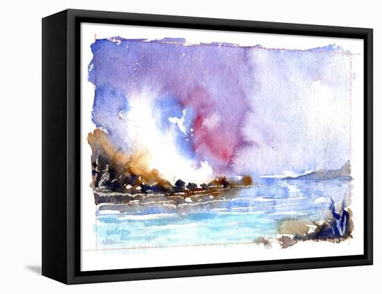 Rock Beach-null-Framed Premier Image Canvas