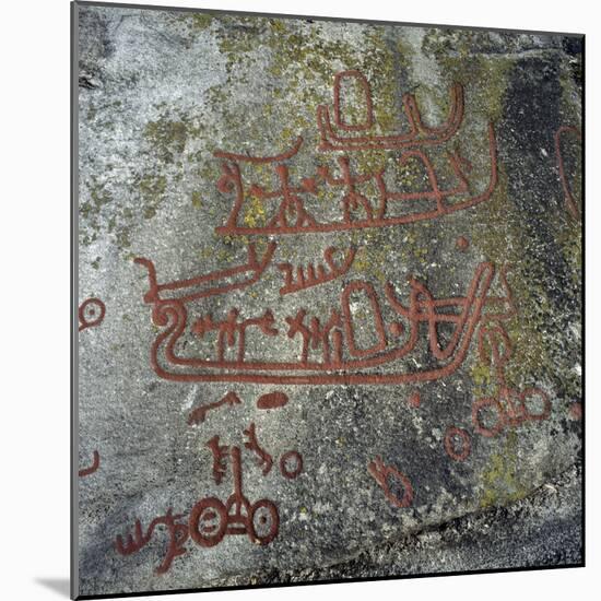 Rock Carvings, Begby, Norway, Bronze Age-null-Mounted Giclee Print