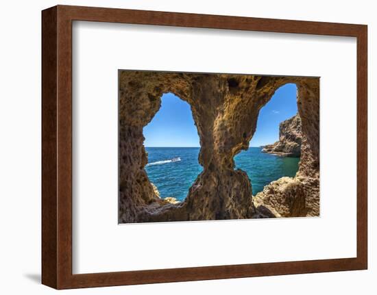 Rock Cave, Algar Seco, Carvoeiro, Algarve, Portugal-Sabine Lubenow-Framed Photographic Print