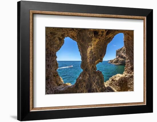 Rock Cave, Algar Seco, Carvoeiro, Algarve, Portugal-Sabine Lubenow-Framed Photographic Print