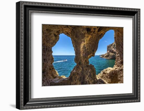 Rock Cave, Algar Seco, Carvoeiro, Algarve, Portugal-Sabine Lubenow-Framed Photographic Print