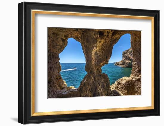 Rock Cave, Algar Seco, Carvoeiro, Algarve, Portugal-Sabine Lubenow-Framed Photographic Print