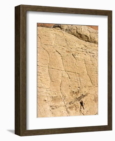 Rock Climber, Red Rock National Conservation Area, Las Vegas, Nevada, United States of America, Nor-Ethel Davies-Framed Photographic Print