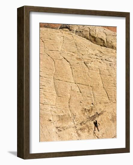 Rock Climber, Red Rock National Conservation Area, Las Vegas, Nevada, United States of America, Nor-Ethel Davies-Framed Photographic Print