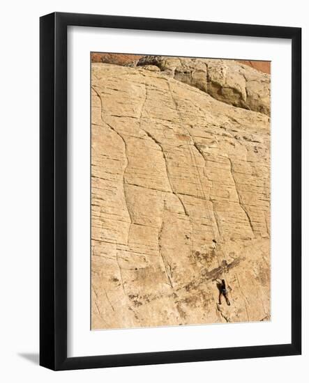 Rock Climber, Red Rock National Conservation Area, Las Vegas, Nevada, United States of America, Nor-Ethel Davies-Framed Photographic Print