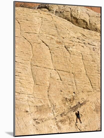 Rock Climber, Red Rock National Conservation Area, Las Vegas, Nevada, United States of America, Nor-Ethel Davies-Mounted Photographic Print