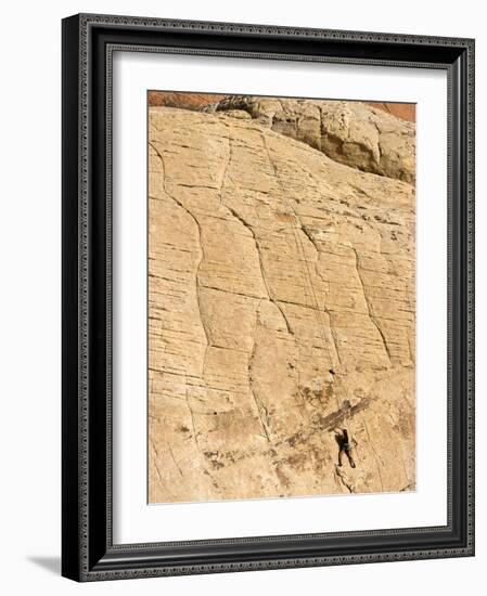 Rock Climber, Red Rock National Conservation Area, Las Vegas, Nevada, United States of America, Nor-Ethel Davies-Framed Photographic Print