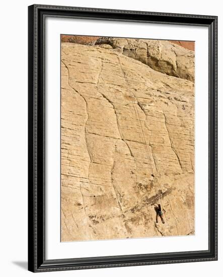 Rock Climber, Red Rock National Conservation Area, Las Vegas, Nevada, United States of America, Nor-Ethel Davies-Framed Photographic Print