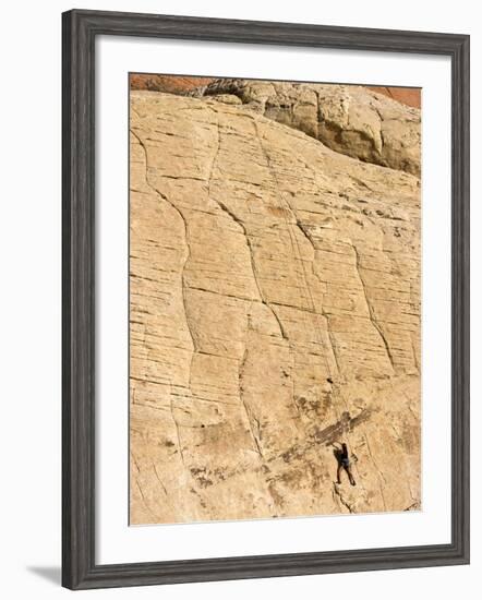 Rock Climber, Red Rock National Conservation Area, Las Vegas, Nevada, United States of America, Nor-Ethel Davies-Framed Photographic Print