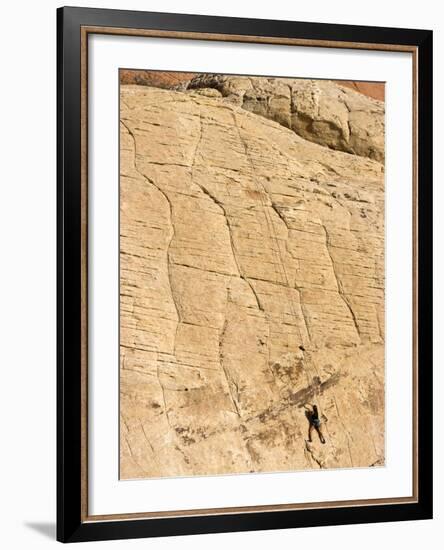 Rock Climber, Red Rock National Conservation Area, Las Vegas, Nevada, United States of America, Nor-Ethel Davies-Framed Photographic Print