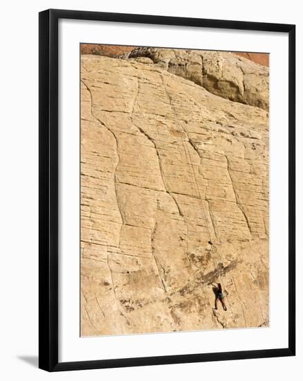 Rock Climber, Red Rock National Conservation Area, Las Vegas, Nevada, United States of America, Nor-Ethel Davies-Framed Photographic Print