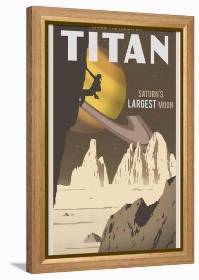 Rock Climbing On Titan-Steve Thomas-Framed Premier Image Canvas