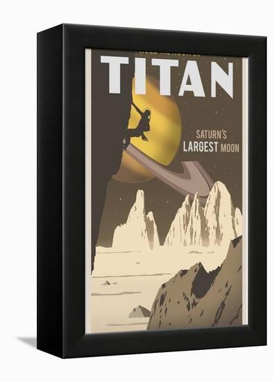 Rock Climbing On Titan-Steve Thomas-Framed Premier Image Canvas