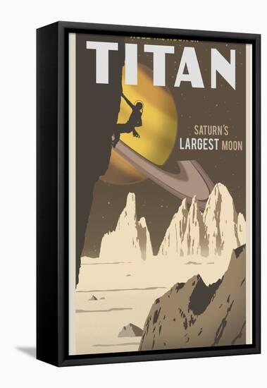 Rock Climbing On Titan-Steve Thomas-Framed Premier Image Canvas