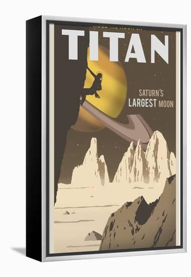 Rock Climbing On Titan-Steve Thomas-Framed Premier Image Canvas