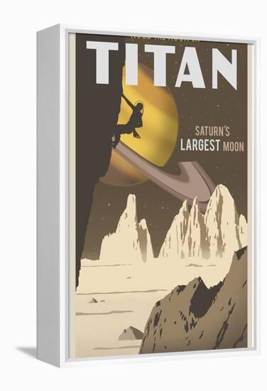 Rock Climbing On Titan-Steve Thomas-Framed Premier Image Canvas