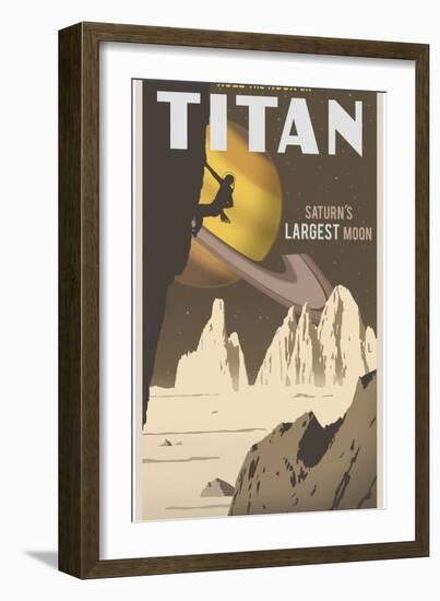 Rock Climbing On Titan-Steve Thomas-Framed Giclee Print