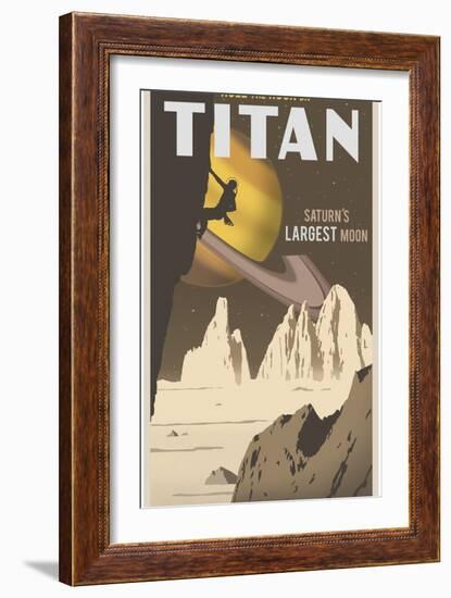 Rock Climbing On Titan-Steve Thomas-Framed Giclee Print