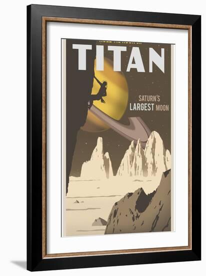 Rock Climbing On Titan-Steve Thomas-Framed Giclee Print