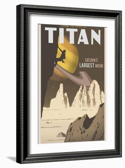 Rock Climbing On Titan-Steve Thomas-Framed Giclee Print