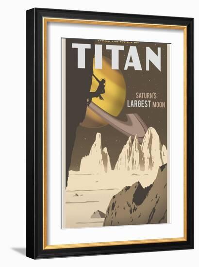 Rock Climbing On Titan-Steve Thomas-Framed Giclee Print