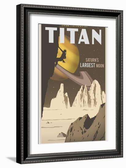 Rock Climbing On Titan-Steve Thomas-Framed Premium Giclee Print