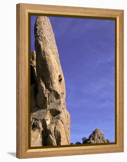 Rock Climbing-Mitch Diamond-Framed Premier Image Canvas