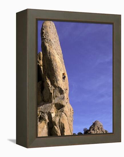 Rock Climbing-Mitch Diamond-Framed Premier Image Canvas