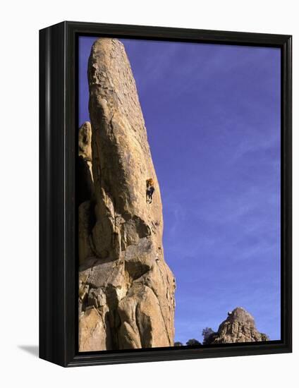 Rock Climbing-Mitch Diamond-Framed Premier Image Canvas