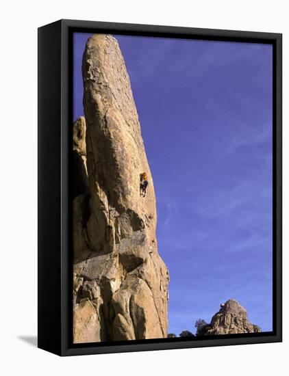 Rock Climbing-Mitch Diamond-Framed Premier Image Canvas