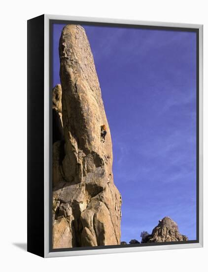 Rock Climbing-Mitch Diamond-Framed Premier Image Canvas