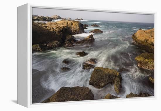 Rock Coast Near Point Lobos State Natural Reserve, Carmel by the Sea, California, Usa-Rainer Mirau-Framed Premier Image Canvas