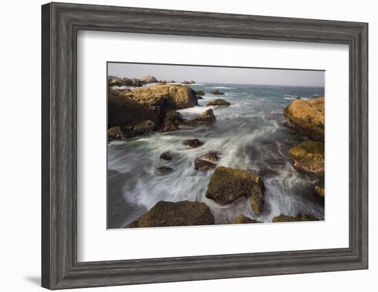 Rock Coast Near Point Lobos State Natural Reserve, Carmel by the Sea, California, Usa-Rainer Mirau-Framed Photographic Print