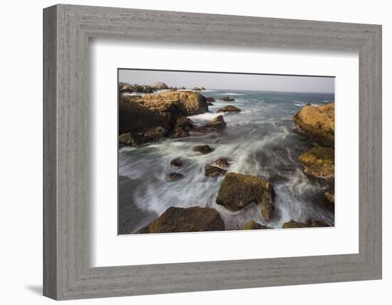 Rock Coast Near Point Lobos State Natural Reserve, Carmel by the Sea, California, Usa-Rainer Mirau-Framed Photographic Print