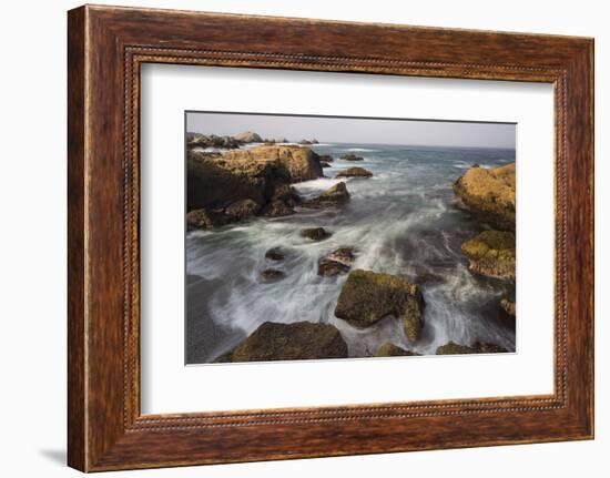 Rock Coast Near Point Lobos State Natural Reserve, Carmel by the Sea, California, Usa-Rainer Mirau-Framed Photographic Print