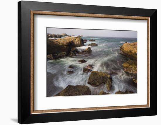 Rock Coast Near Point Lobos State Natural Reserve, Carmel by the Sea, California, Usa-Rainer Mirau-Framed Photographic Print