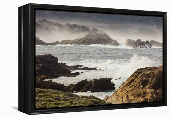 Rock Coast Near Point Lobos State Natural Reserve, Carmel by the Sea, California, Usa-Rainer Mirau-Framed Premier Image Canvas