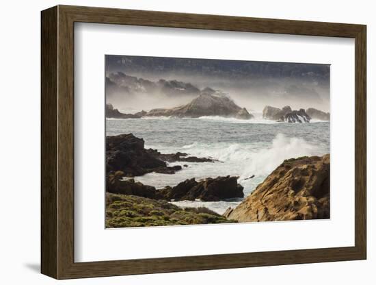 Rock Coast Near Point Lobos State Natural Reserve, Carmel by the Sea, California, Usa-Rainer Mirau-Framed Photographic Print