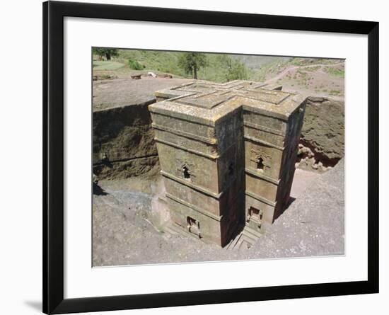 Rock Cut Church of St. Georgel, (10th, 13th C.) Lalibela, Wollo Region, Ethiopia, Africa-J P De Manne-Framed Photographic Print