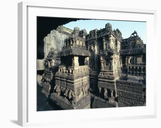 Rock-Cut Kailasa Temple, Ellora, Unesco World Heritage Site, Near Aurangabad, Maharashtra, India-Adam Woolfitt-Framed Photographic Print