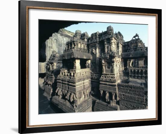 Rock-Cut Kailasa Temple, Ellora, Unesco World Heritage Site, Near Aurangabad, Maharashtra, India-Adam Woolfitt-Framed Photographic Print